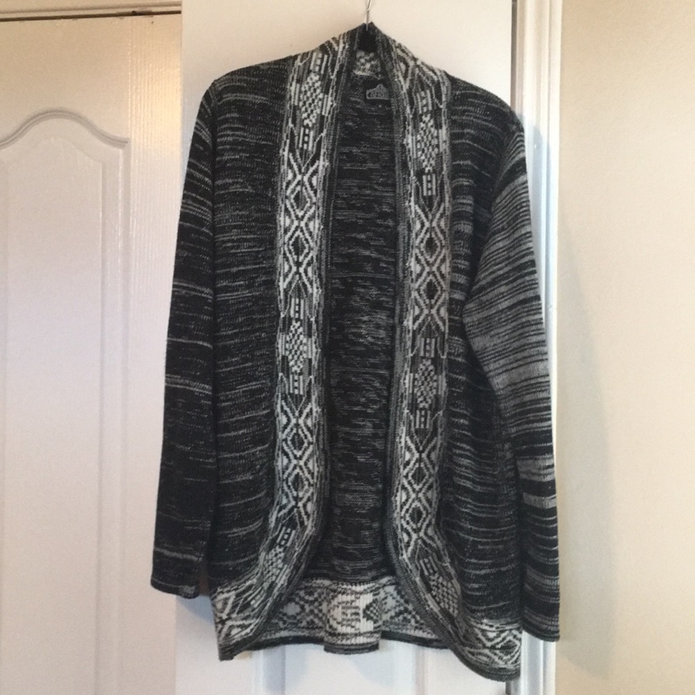 Black and white cardigan